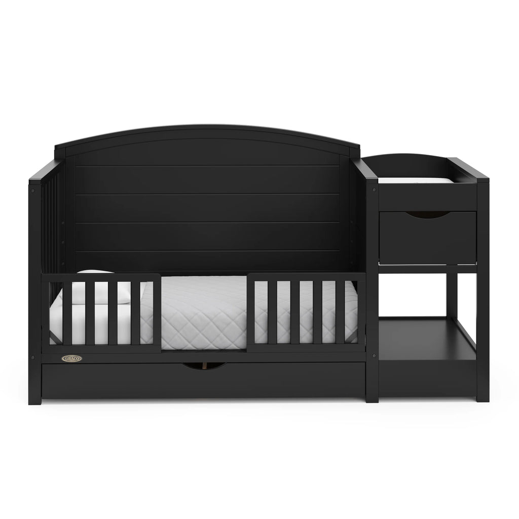 Graco Bellwood 5-in-1 Convertible Crib and Changer, White