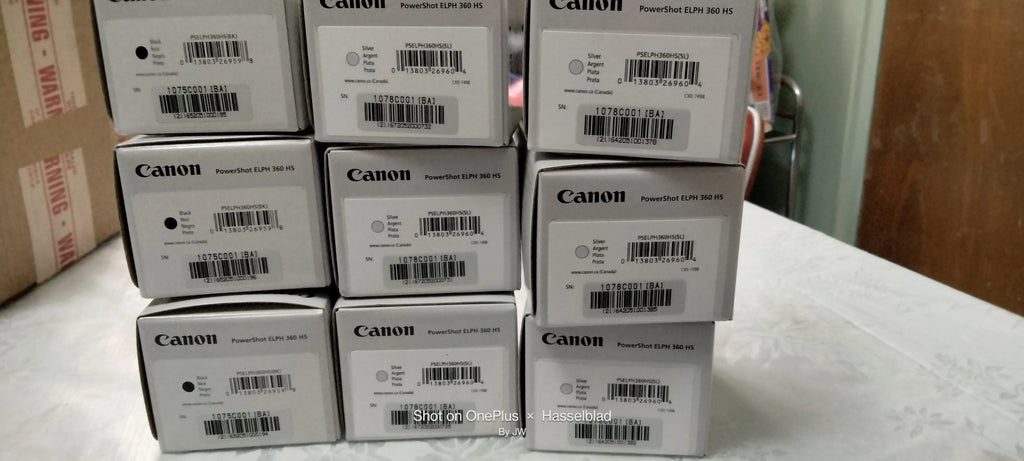 Canon PowerShot ELPH 360 HS Digital Camera (Silver) 1078C001