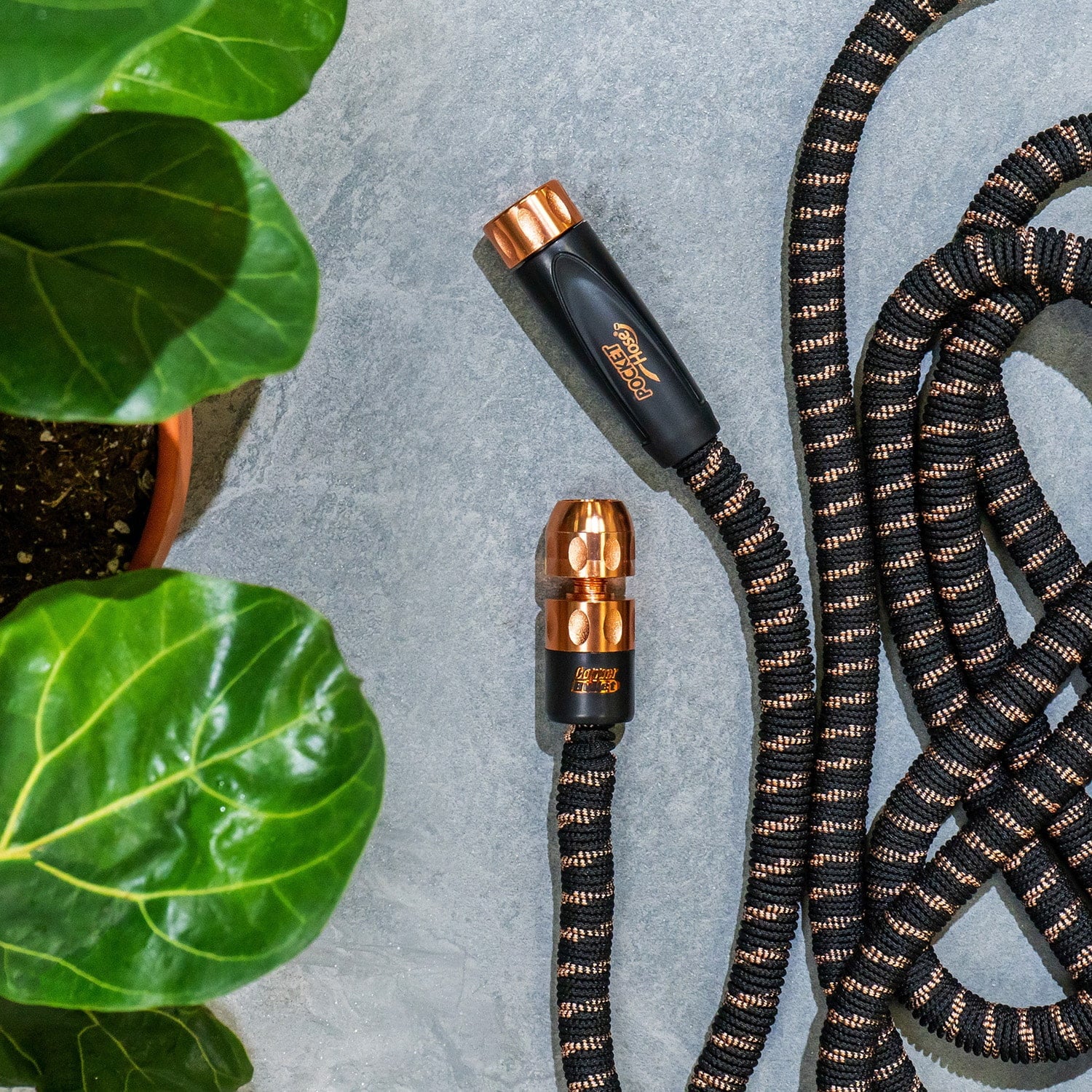 Pocket Hose AS-SEEN-ON-TV, Copper Bullet 50 Ft Expandable Garden Hose, Lead-Free