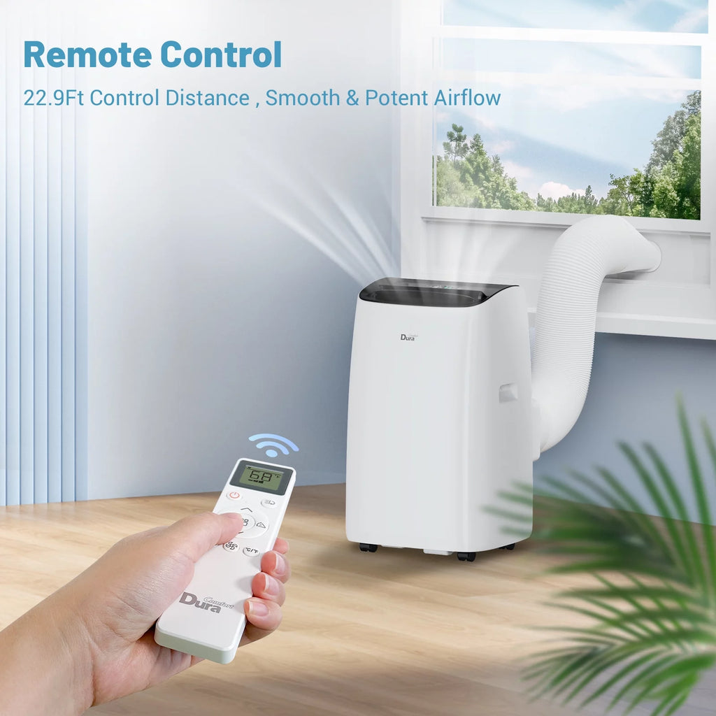 DuraComfort DP14CM Portable Air Conditioners, 14000 BTU, Dehumidifier, Cooling Fan, Remote Control, 450 Sq. ft