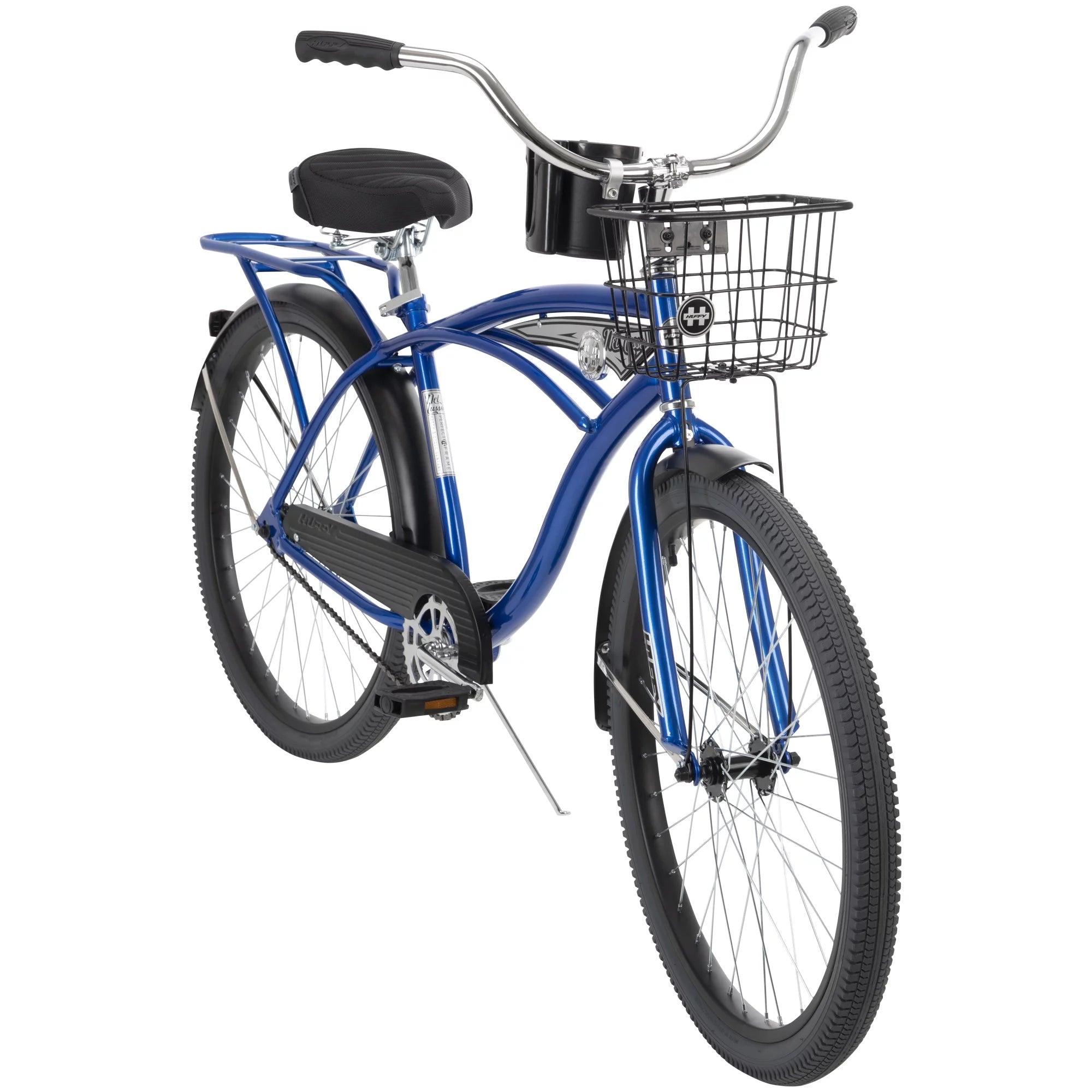 Huffy 26” Nel Lusso Men's Cruiser Bike, Matte Black