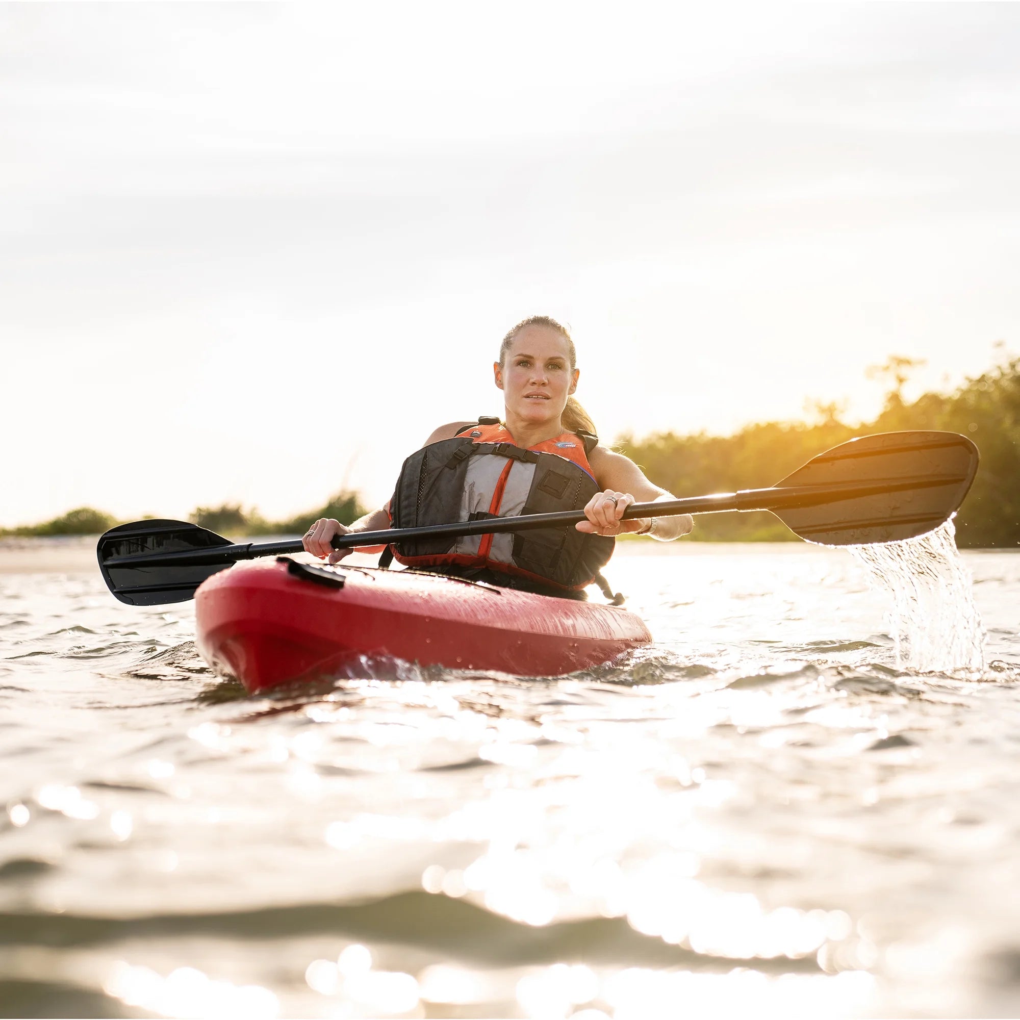 Lifetime Pacer 8 ft Sit-Inside Kayak, Fire Red (91036)