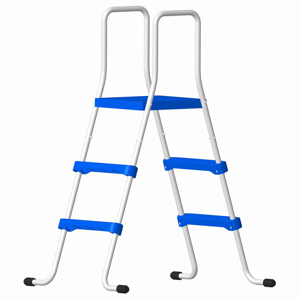 Blue Wave Capri 12-ft Round 36-in Deep Steel Wall Above Ground Swimming Pool Package