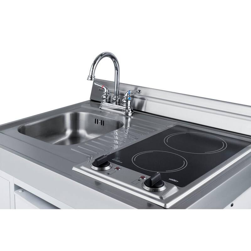 30 in. Compact Kitchen in White