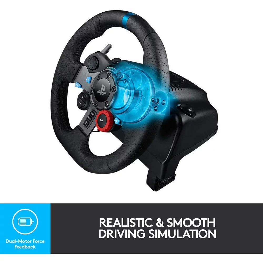 Logitech G29 Racing Wheel and Pedals For PC, PS4, PS5 with Accessories