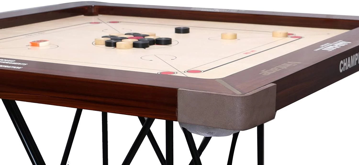 KD AAR-Kay Carrom Board Vintage Plywood Approved by Carrom Federation of India & International Carrom Federation, Jumbo 32mm