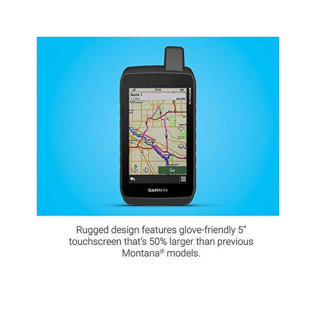 Garmin Montana 700i, Rugged GPS Handheld (Bundle) With ACCESSORIES