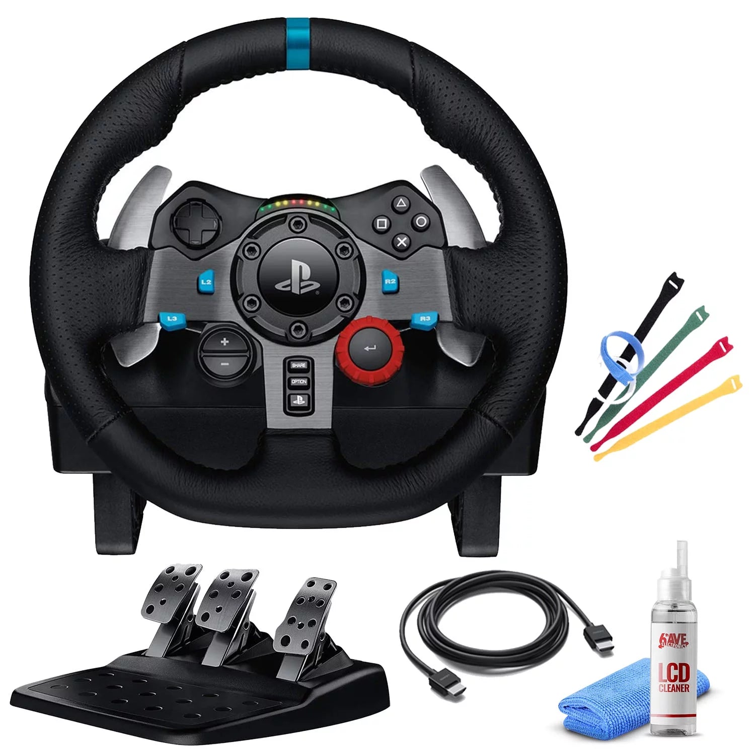 Logitech G29 Racing Wheel and Pedals For PC, PS4, PS5 with Accessories