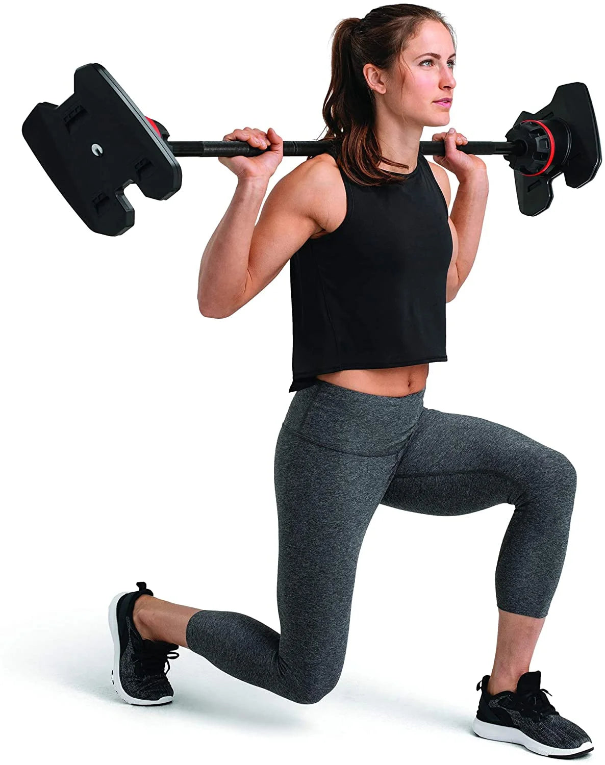 Bowflex SelectTech 2080 Barbell with Curl Bar, 20 to 80 lbs
