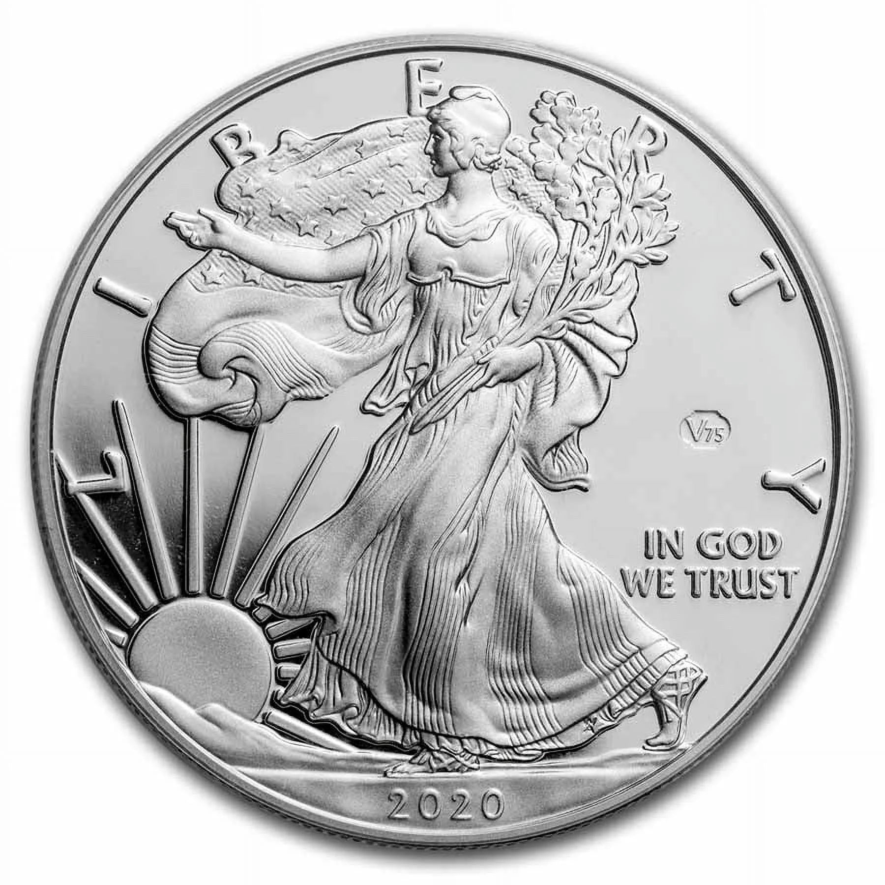 2020-W Proof Silver Eagle PR-69 PCGS (FDI, V75 Privy, WW2 Label)