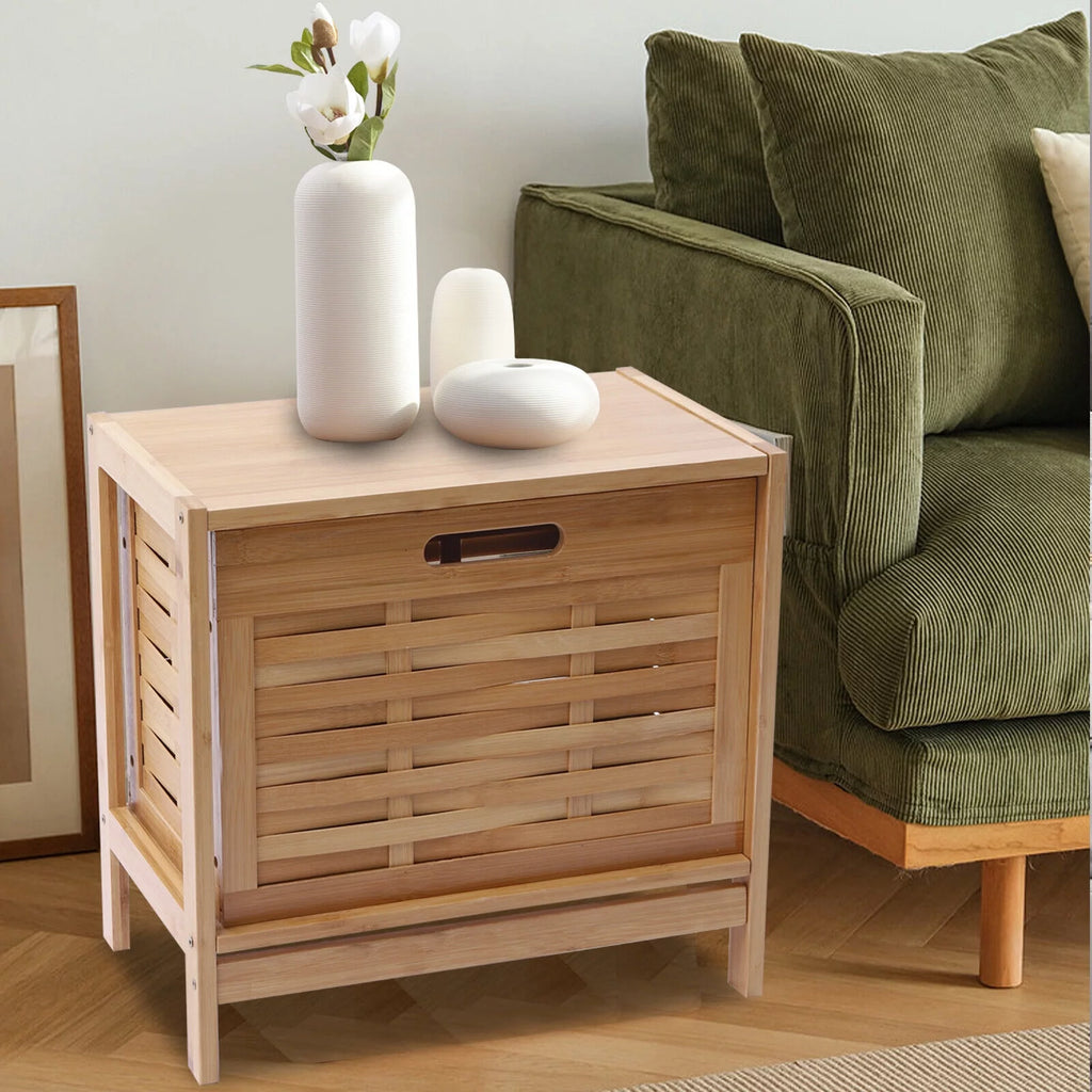 MIDUO Bedroom Moisture-proof Storage Nightstand Waterproof Side Table with Pull-out Rawer
