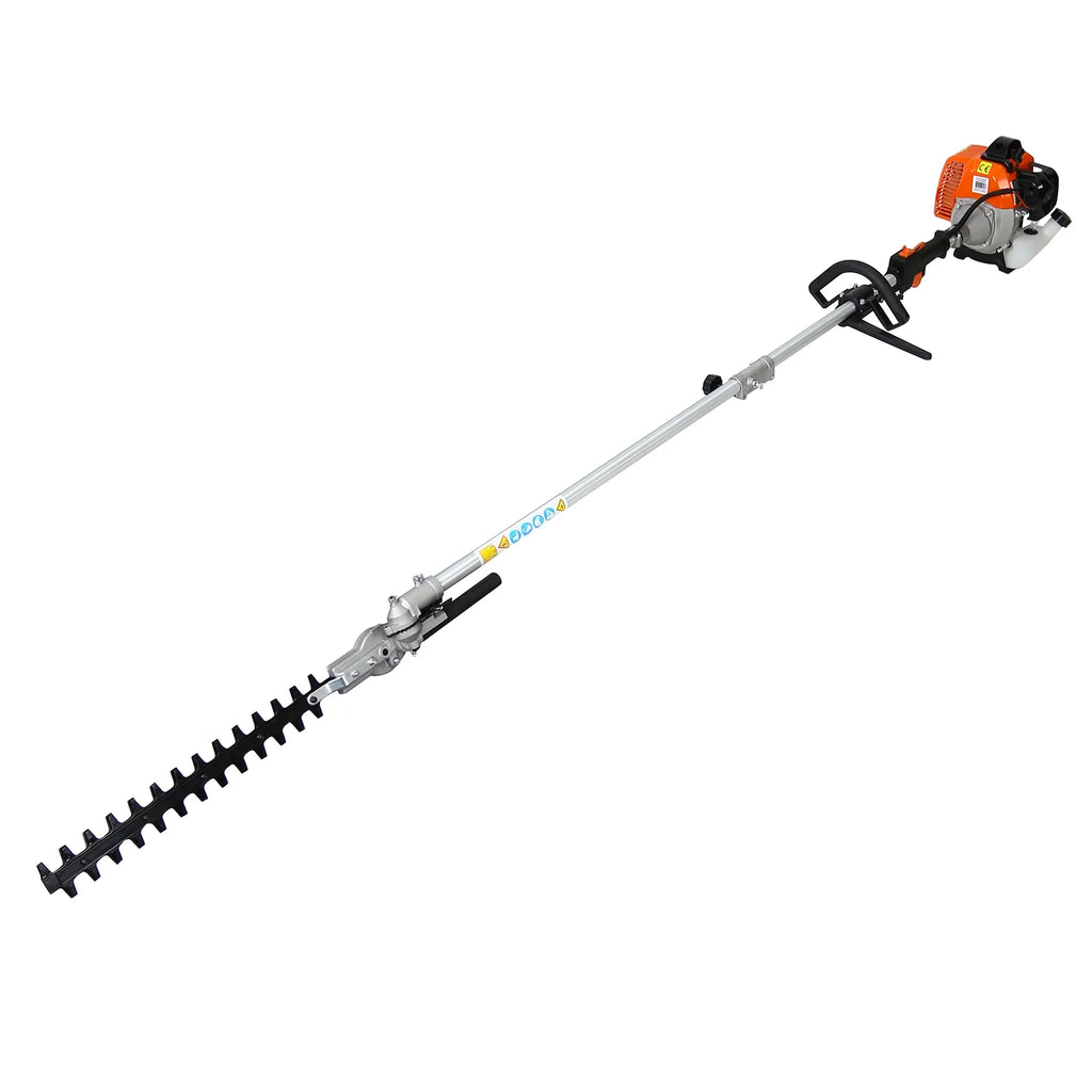 Legahome 4 in 1 String Trimmer, Gas Powered Weed Eater Multi-Functional Trimming Tool for Lawn Care, 33CC 2-Cycle Grass Trimmer with Gas Pole Saw, Hedge Trimmer, Grass Trimmer, Brush Cutter, Orange