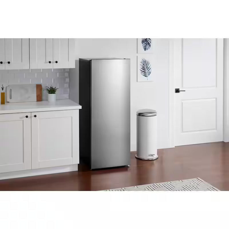 7 cu. ft. Convertible Upright Freezer/Refrigerator in Stainless Steel Garage Ready