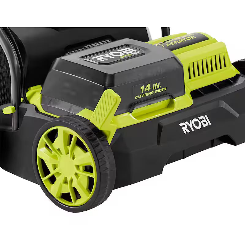 ONE+ HP 18V Brushless 14 in. Cordless Battery Dethatcher/Aerator with (2) 4.0 Ah Batteries and Charger