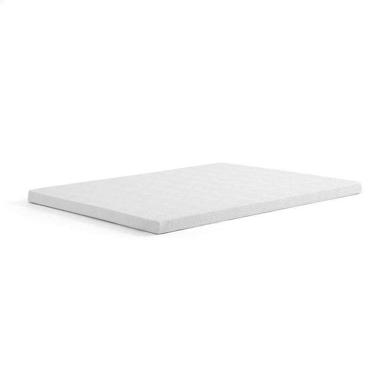 3 in. Twin Bamboo Charcoal and Gel Memory Foam Mattress Topper
