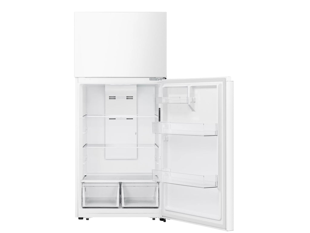Mora 18 Cu. ft. Top Mount Refrigerator, Standard Door Style, New - White, LED Lighting, MRT180N6AWD