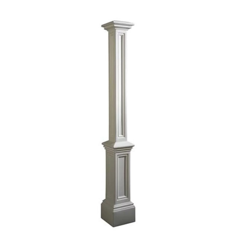 Mayne Signature Lamp Post - Decorative Post Only - Polyethylene - No Mount - White 5837W
