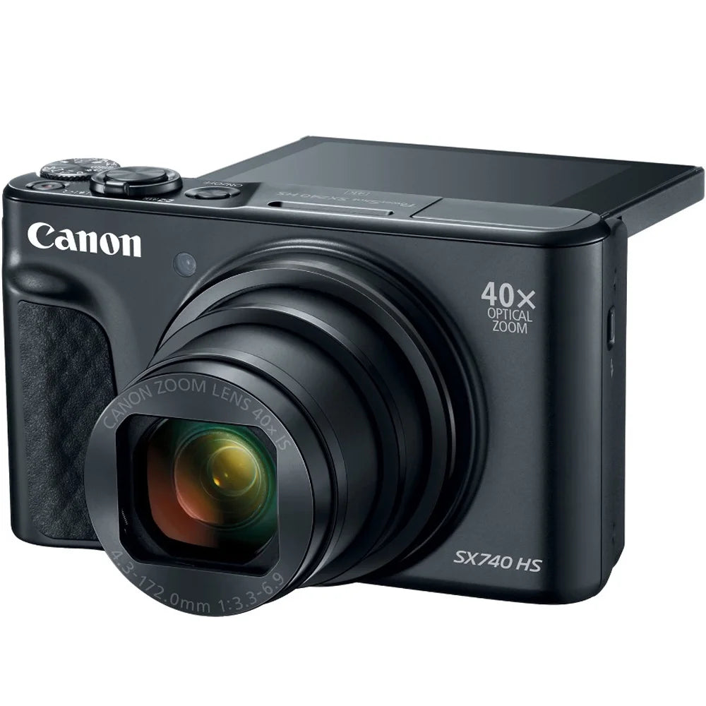 Open Box Canon PowerShot SX740 Point and Shoot Digital Camera with 3.0" LCD, Black (2955C001)