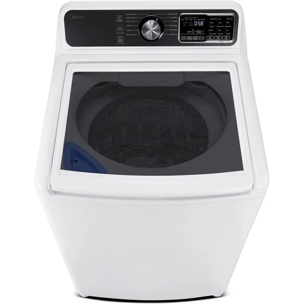 Midea MLV45N3BWW - Washing machine - width: 27 in - depth: 28.9 in - height: 45.6 in - top loading - 4.5 cu. ft - 700 rpm - white