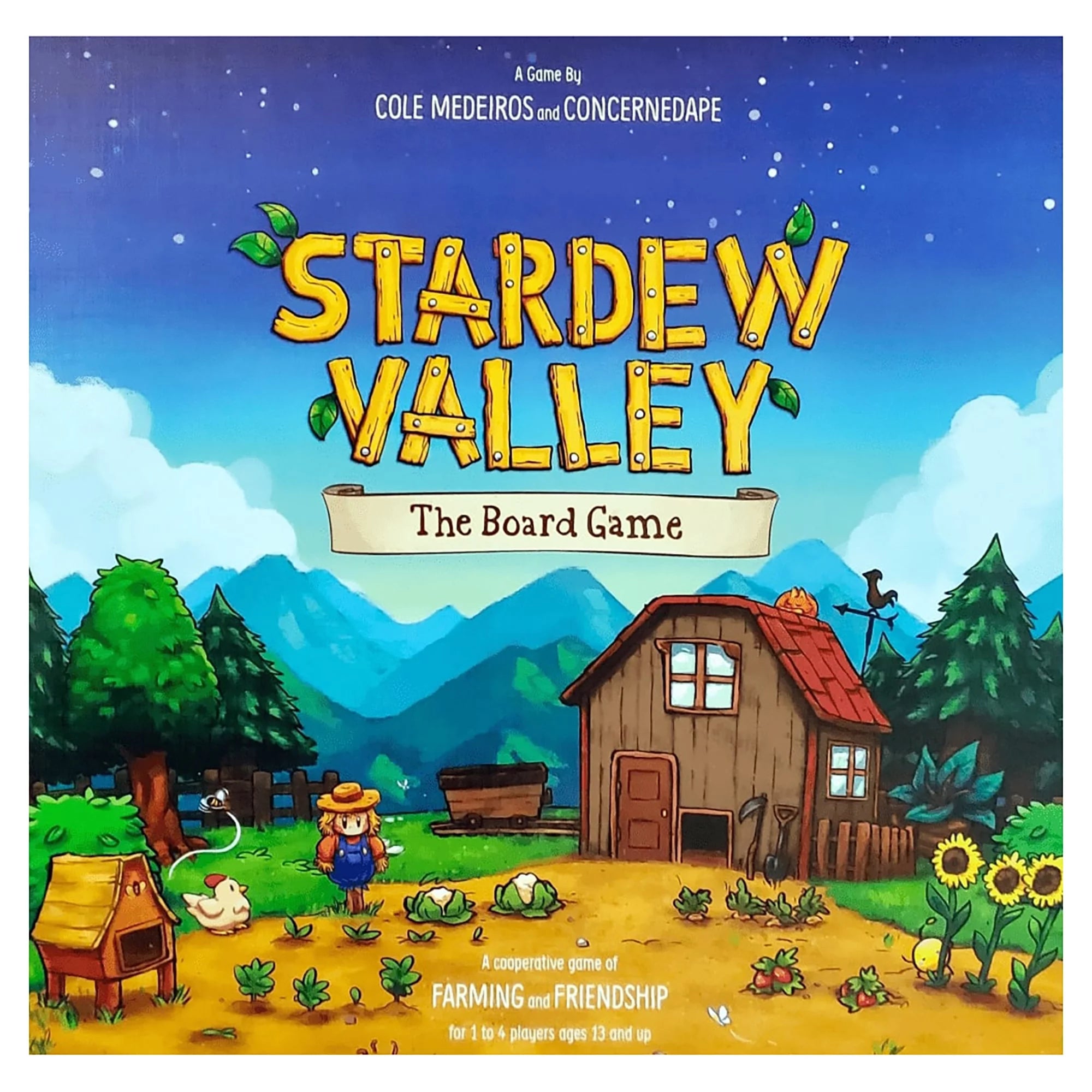 Stardew Valley: The Board Game - CONCERNEDAPE, A Cooperative Farming & Friendship Game, Based On The Video Game, Family Game Night, 1-4 Players, Ages 13+, 45 Min Per Player