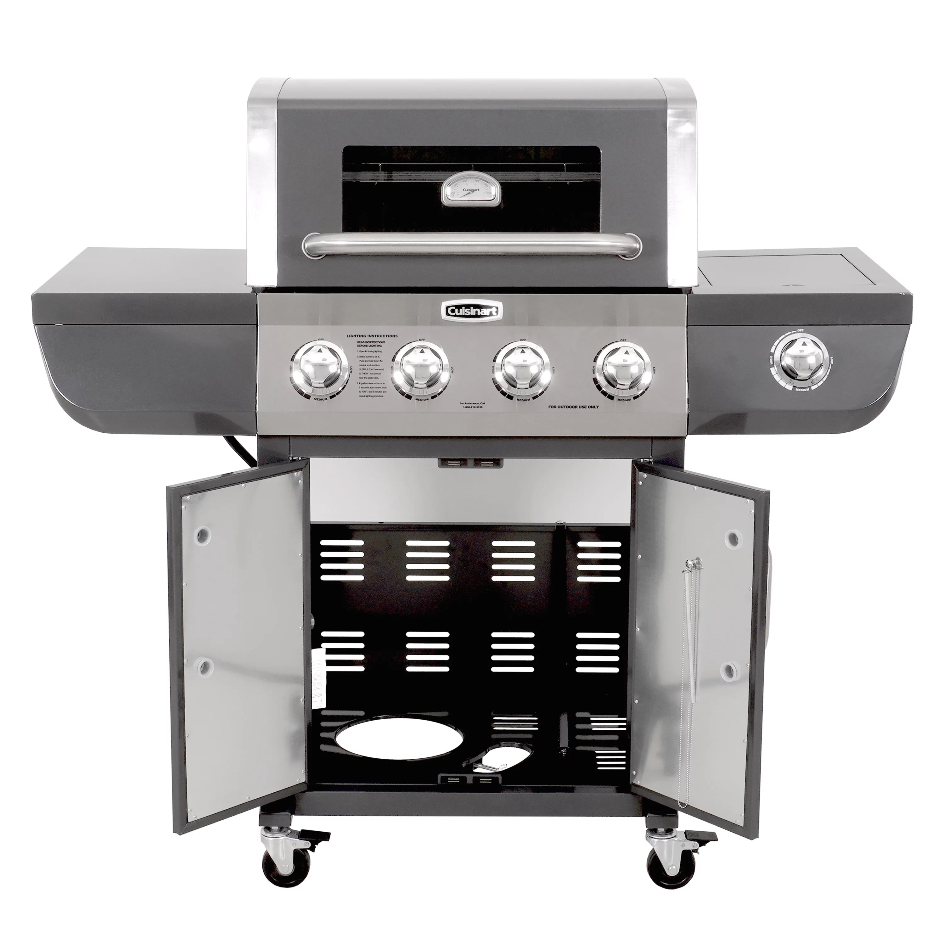 Cuisinart 4-Burner Dual Fuel Gas Grill (Propane/Natural Gas)