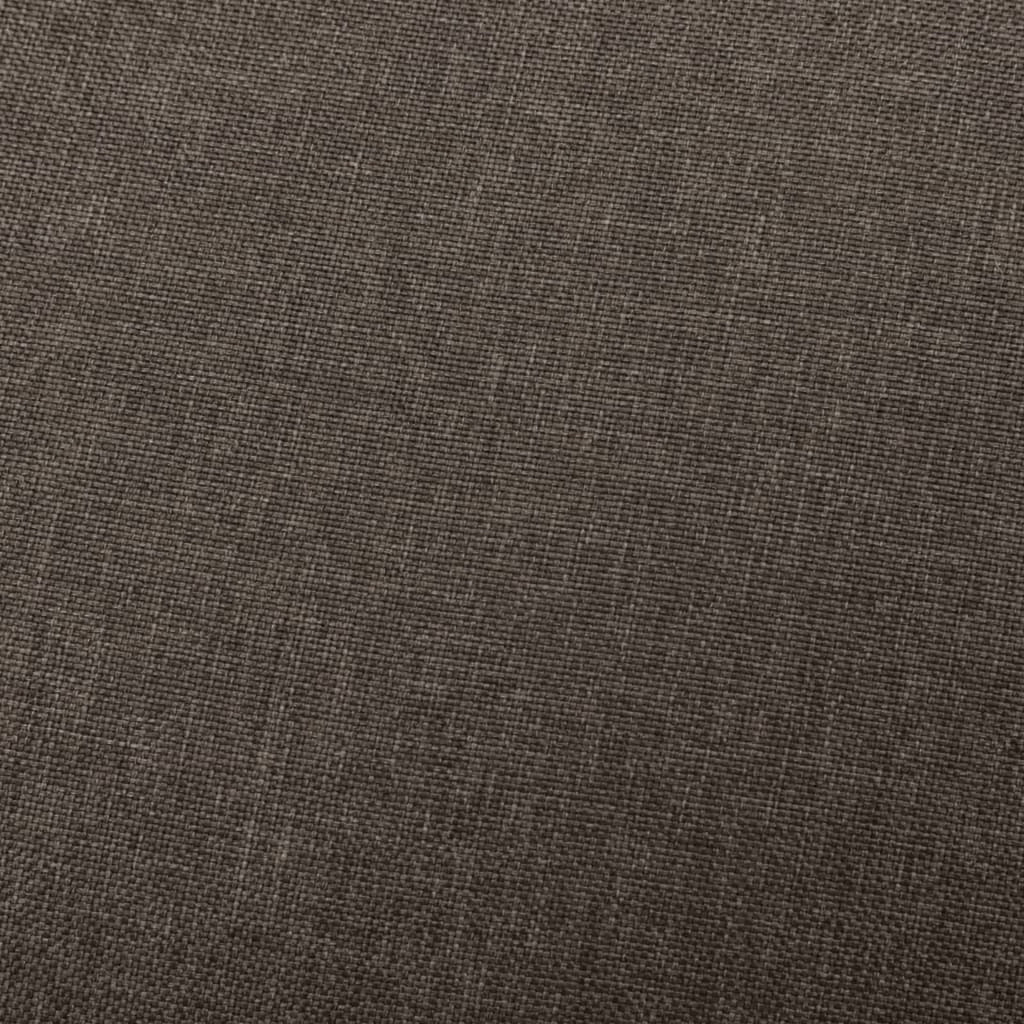 Massage Reclining Chair Brown Fabric