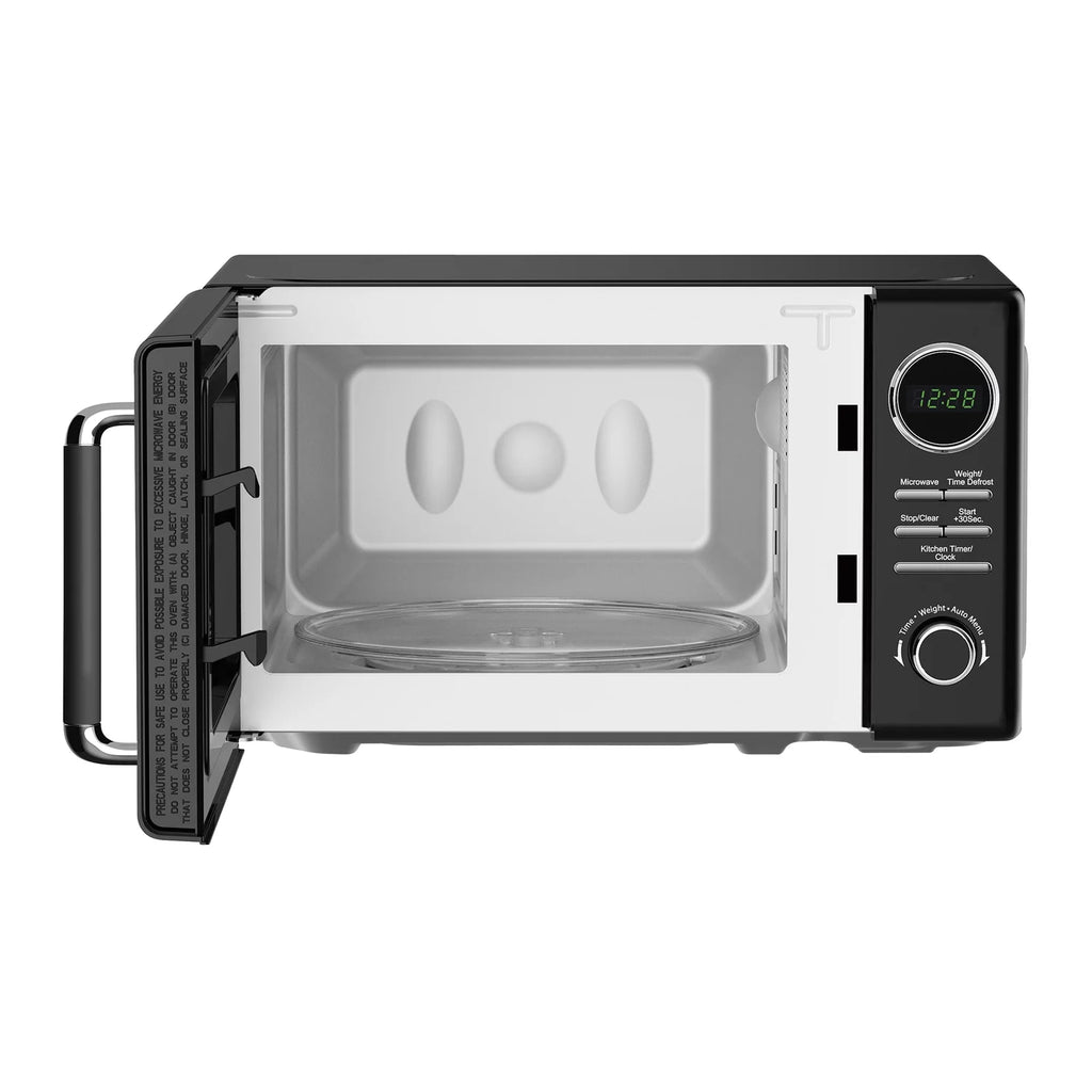 Magic Chef MC77CMB 0.7-Cu. Ft. 700-Watt Retro Countertop Microwave (Black)